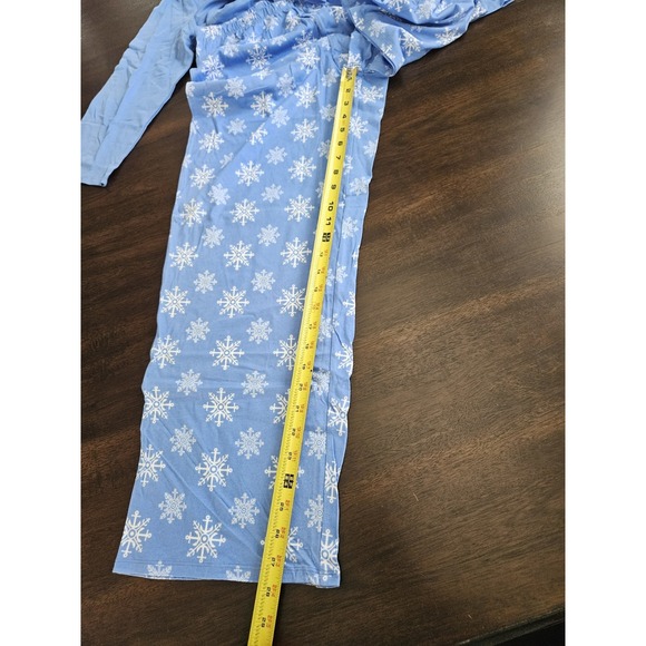 NWT Women's Medium Nautica Blue Snowflake Pajama Set - Picture 7 of 13